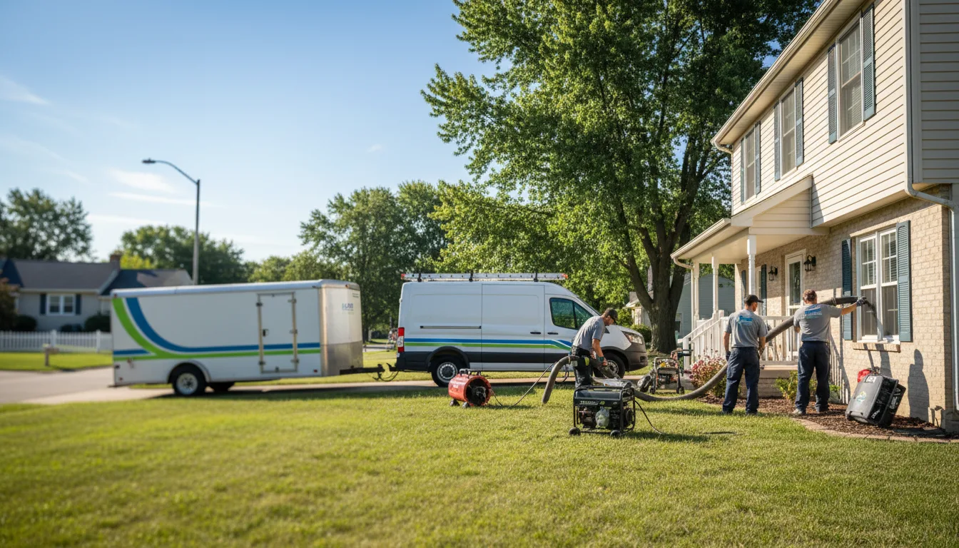 Flooded Basement Restoration And Cleanup With Repair in Harrison Township, MI near me